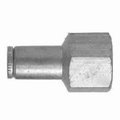 Midland Metal Connector, Connector, 18 x 14 Nominal, PushIn x FNPTF, 067 Hex, 10 to 200 deg F, Brass, 1 20038